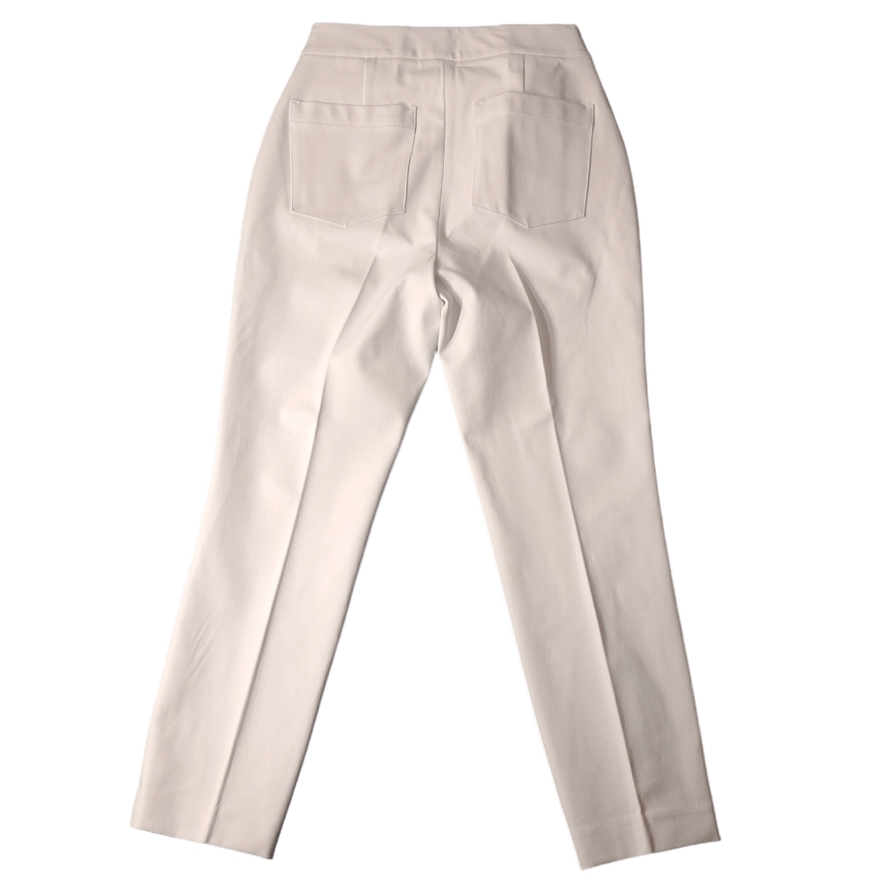 SPANX Women's Slim Straight Pants Classic White Size S Petite 20372Q Grey Lining - Picture 4 of 16